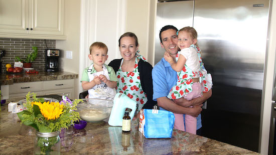 Hervieux Family in Kitchen